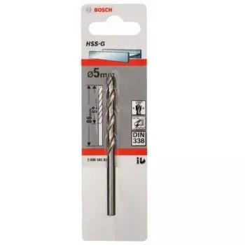 Keerdtreipuur Bosch Metal HSS-G DIN 338 5 mm