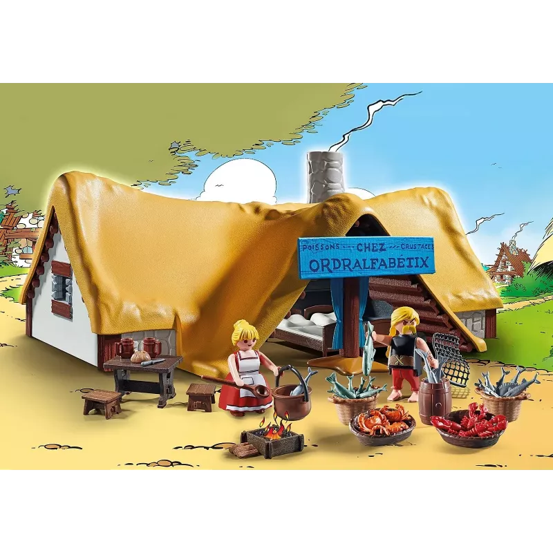 Playmobil 71266 Asterix: majake, kus elavad Kaligula ja tema naine Bakteria, kogumisfiguurid Asterixi kollektsionääridele ja fännidele, lõbus ja loominguline rollimäng