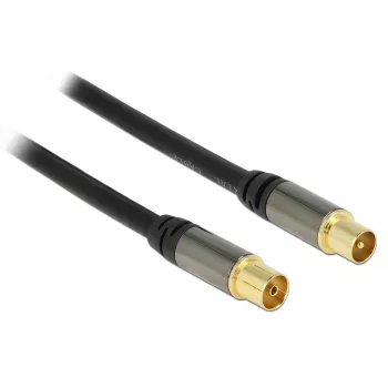 Koaksiaalkaabel RG-6/U DeLOCK 88923 2 m IEC Must