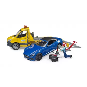 Pukseerauto BRUDER 02675 kollane ABS alates 4. eluaastast