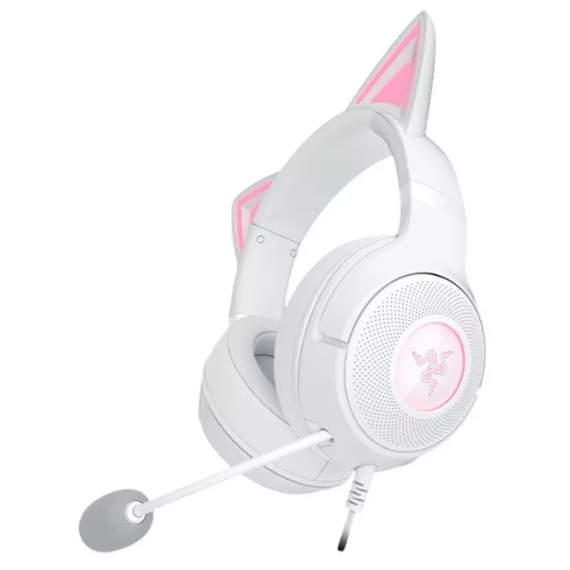 Peakomplekt Razer Kraken Kitty V2 juhtmega USB Type-A valge — kõrvaväline, peapael, 20–20000 Hz, 2 m kaabel