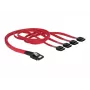 Delock - SATA- / SAS-kaabel - 4-Lane - SATA (W) kuni 36 PIN 4iMini MultiLane (M) - 50 cm (83057)