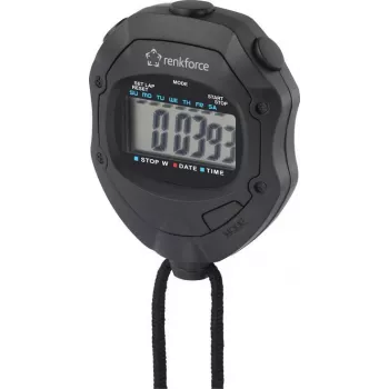 Renkforce RF-SW-110 stopper digitaalne must (RF-4612982)