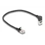 DeLOCK RJ45 võrgukaabel Cat.6A 0,25 m must
