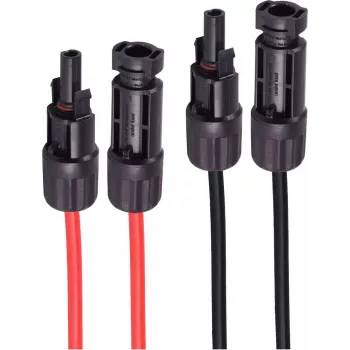 shiverpeaks ®-PV4 Extension, 4mm², 2-osaline komplekt punane/must, 15m (BS02-320816)