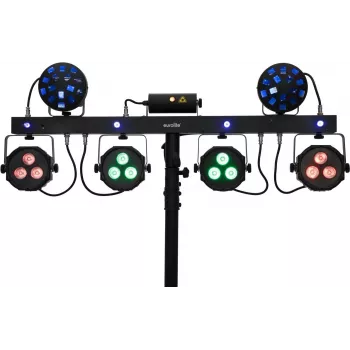 LED PAR valgusti EUROLITE KLS Laser Bar Next FX 51741094 — kompaktne lava pesuvalgustus integreeritud laseriefektidega
