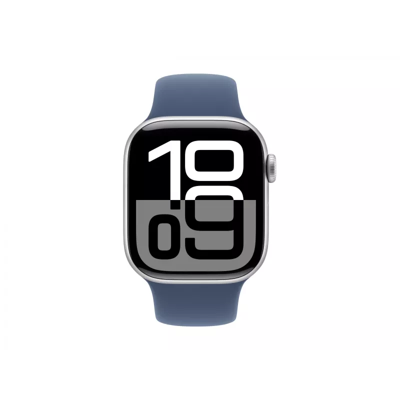 Apple Watch S10 Alumiinium Cellular 42mm Hõbedane (Spordirihm Denim) S/M