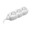 Tracer PowerCord pikendusjuhe, 3 pistikupesa, 3 m, valge