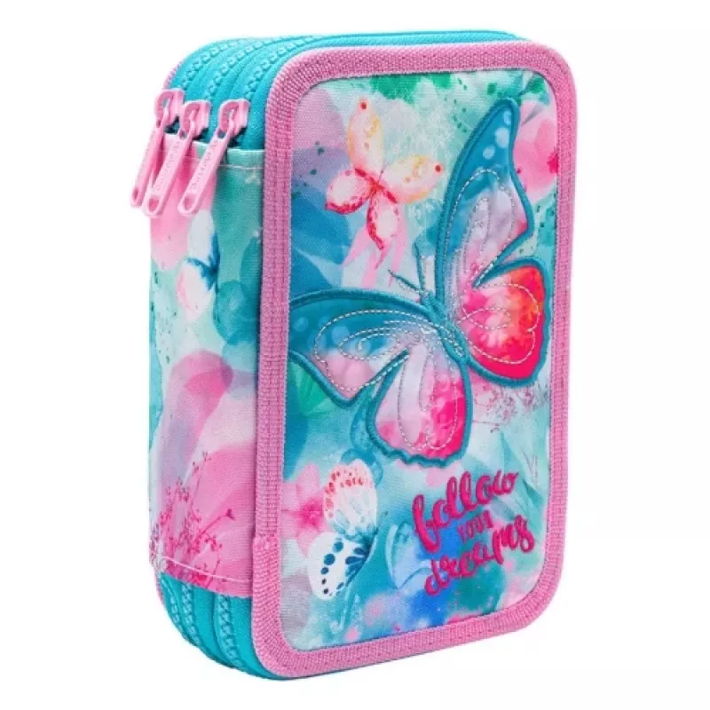 Pliiatsikarp CoolPack Jumper 3 DREAMS F067654 – kolmekorruseline, mitme lahtriga koolikarp