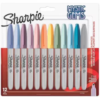Püsiv marker Sharpie 2157681 peen ots (1 mm) erinevad värvid, 12 tk pakk
