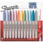 Püsiv marker Sharpie 2157681 peen ots (1 mm) erinevad värvid, 12 tk pakk