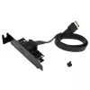 Akasa Low Profile PCI Bracket Adapter USB 3.1 Type C - must - adapter - digitaalne/andmeside