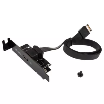 Akasa Low Profile PCI Bracket Adapter USB 3.1 Type C - must - adapter - digitaalne/andmeside
