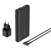 Belkin BoostCharge - Powerbank + Toiteadapter - 20000 mAh - PD - 3 väljundporti (24-pin USB-C, 2 x USB)