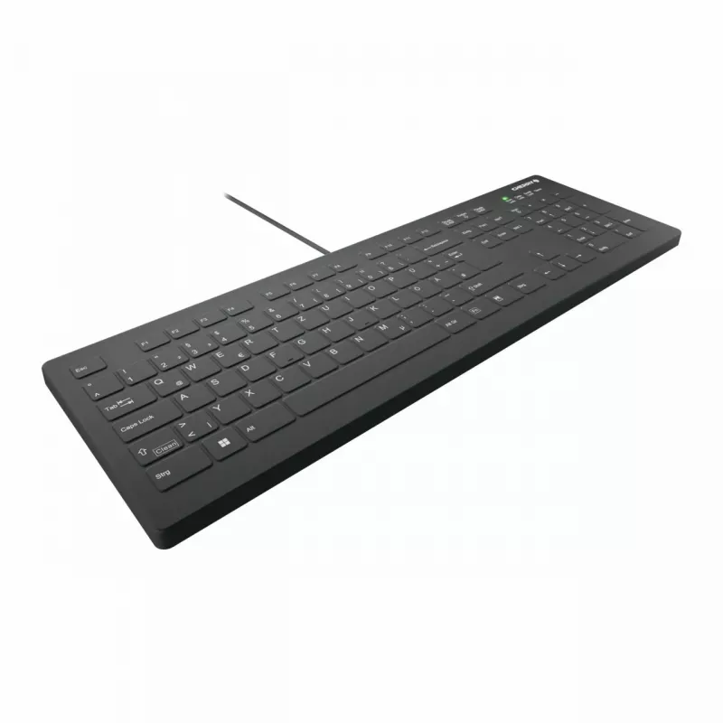 Klaviatuur CHERRY AK-C8112 Medical USB QWERTZ saksa must valge täissuuruses