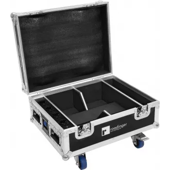 Flightcase Roadinger 31005127 4× AKKU IP UP-4 QuickDMX jaoks koos laadimisfunktsiooniga