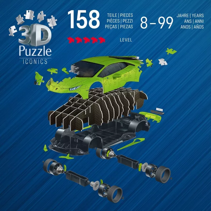3D-pusle 158 tükki Lamborghini Huracan EVO roheline