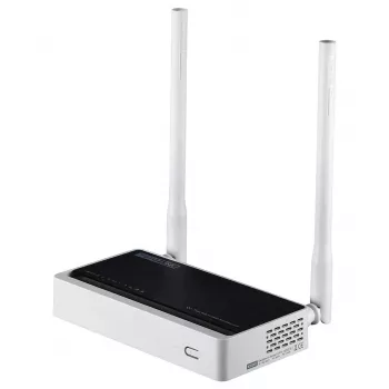 Laualine ruuter TOTOLINK N300RT — ühe ribaga 2,4 GHz Wi‑Fi 4, 300 Mbps, 5x RJ-45 Fast Ethernet porti, 2 välist 5 dBi antenni