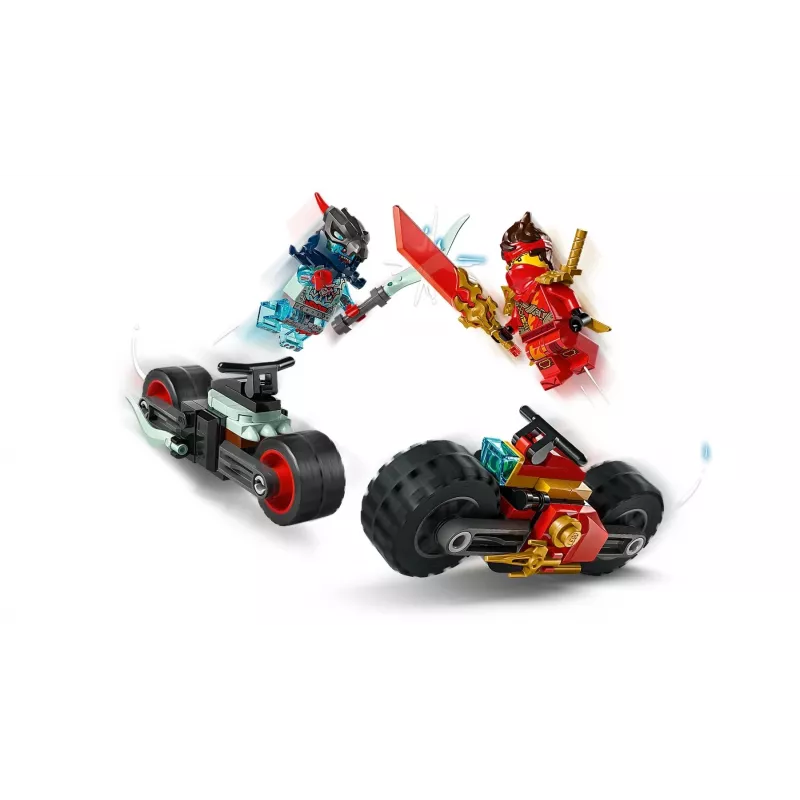 LEGO ehituskomplekt NINJAGO 71838 Kai mootorratta kiirusvõistlus — 79 tk, 2 minifiguuri, vanusele 6+, mõõtmed 40×30×90 mm