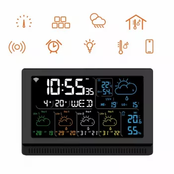 Nutikõlar MANTA MTO200B Windy Must — Bluetooth ja Wi‑Fi juhtmevaba heli, häälassistendi tugi