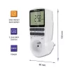 Elektrooniline taimer QOLTEC PC0628 LCD-ekraaniga, 24-tunnine tagasiloendus