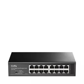 Lüliti Cudy GS1016E 16-pordine Gigabit Ethernet haldamata lüliti, 16× 10/100/1000 Mbps