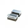 Patch panel, 8 ports, Cat. 5e, shielded, light hall, 14 cm, 44 x 172 x 140 mm