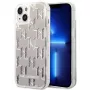 Karl Lagerfeld KLHCP14MLMNMS iPhone 14 Plus 6.7 kõva ümbris hõbedane / hõbedane Liquid Glitter Monogram