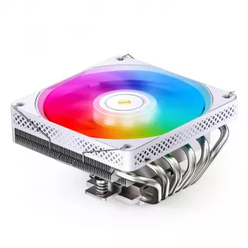 Protsessori jahuti Jonsbo HP600 120mm valge A-RGB, 120mm ventilaator, A-RGB valgustus