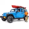 Mängusõiduki mudel BRUDER Jeep Wrangler Rubicon Unlimited koos süstaga ja figuuriga BR-02529