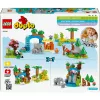 Mänguasjakomplekt LEGO DUPLO Town Wild Animal Families 3-in-1 10446 — 92 osa, alates 2. eluaastast, 200×220×340 mm