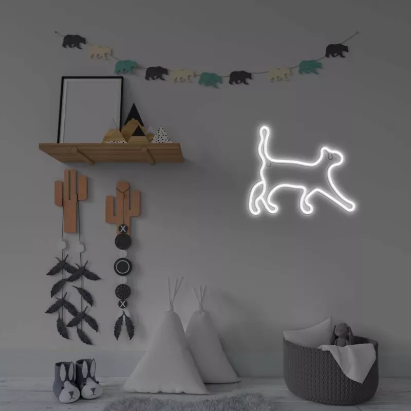 Neoon-stiilis dekoratiivvalgusti MANTA SNL70WH Style Neon Lights CAT 2 Valge 70 cm
