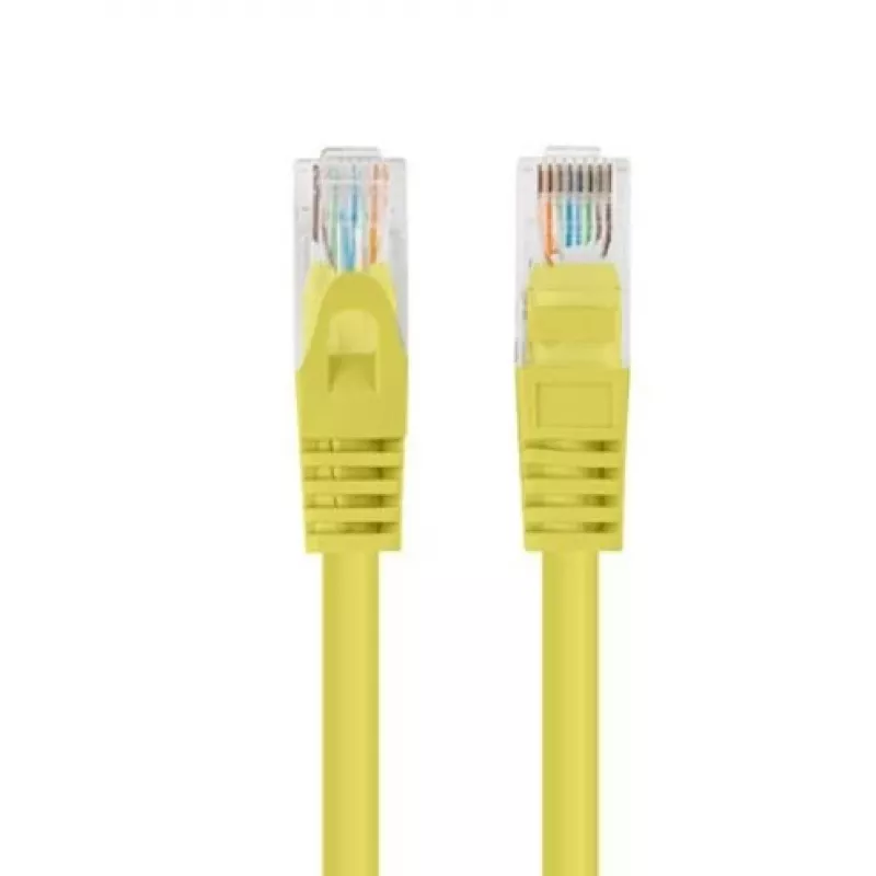 PATCHCORD Cat.5E UTP 1M Kollane FLUKE PASSED LANBERG 10-PACK