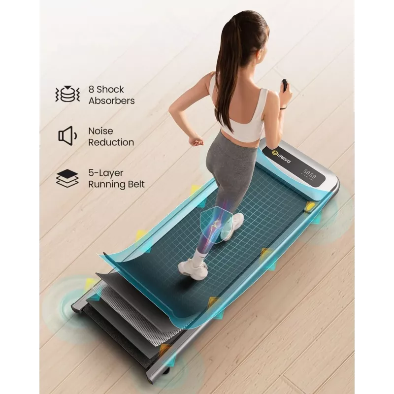 Jooksulint UREVO U1 Pro — mootor 2.25 hj, kiirus 1–6 km/h, jooksuala 420×1200 mm, maksimaalne kasutaja kaal 120 kg