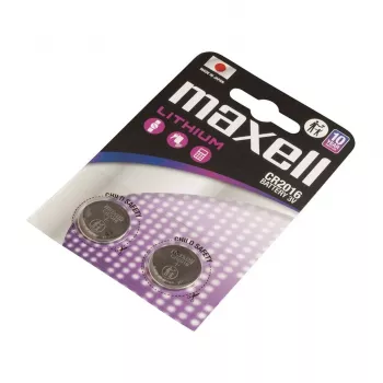 Nööpelement MAXELL CR2016 3V, LiMnO2 ühekordne, 90 mAh — 2 tk blisterpakendis