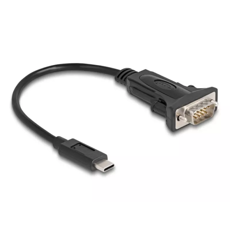 DeLOCK Adapter USB USB-C to RS-232 D-Sub 9 pin male 0.25 m