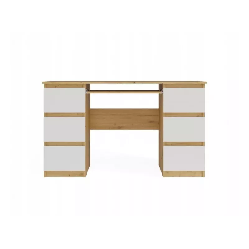 KUBA Kirjutuslaud artisan tamm/valge komplekt