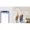 Suitsuandur EZVIZ CS-T4C — juhtmevaba ZigBee, 3V liitiumaku, 87×35×87 mm, 85 dB, pinnale paigaldatav, valge