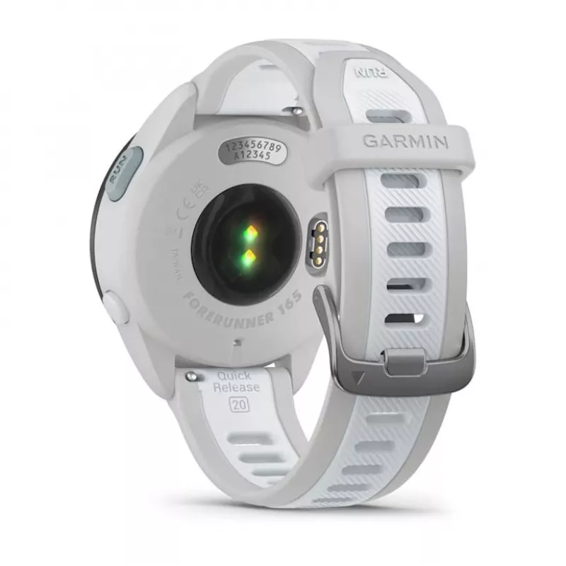 Nutikell GARMIN Forerunner 165 Music — GPS, 1,2-tolline AMOLED, 43 mm korpus, 11-päevane aku, 5 ATM, 4 GB, hall