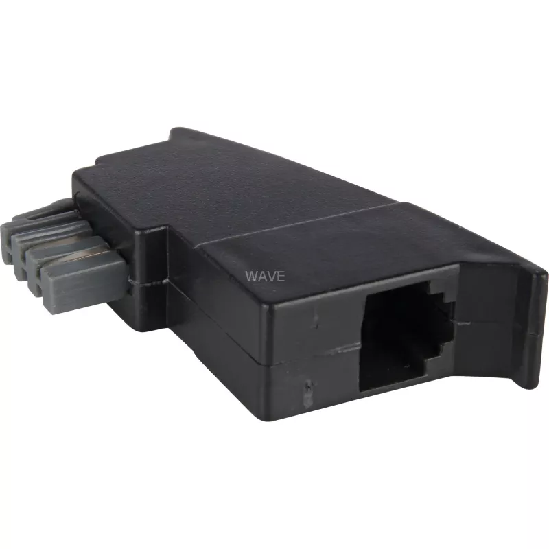 Goobay TAE telefoni adapterpistik 50308 TAE-N RJ-11/RJ-14, must