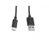 Kaabel Lanberg CA-USBO-10CC-0010-BK (USB 2.0 isane - USB 2.0, USB, Type C isane, 1m, must) (CA-USBO-10CC-0010-BK)