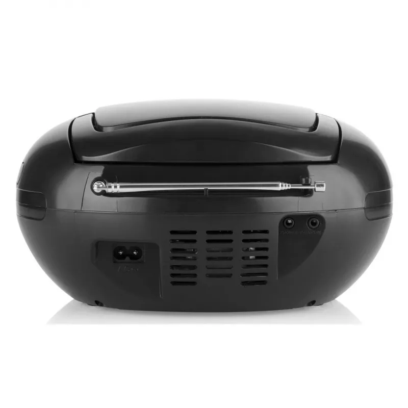 Kaasaskantav CD-mängija JVC RD‑E221B — must, CD/MP3, kassetitekk, USB taasesitus, FM-raadio, AUX, aku-/vooluvõrgu toide