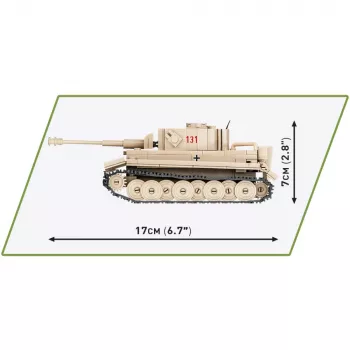 Cobi 1/48 Skaala PzKpfw VI Tiger 131 Mudelikomplekt