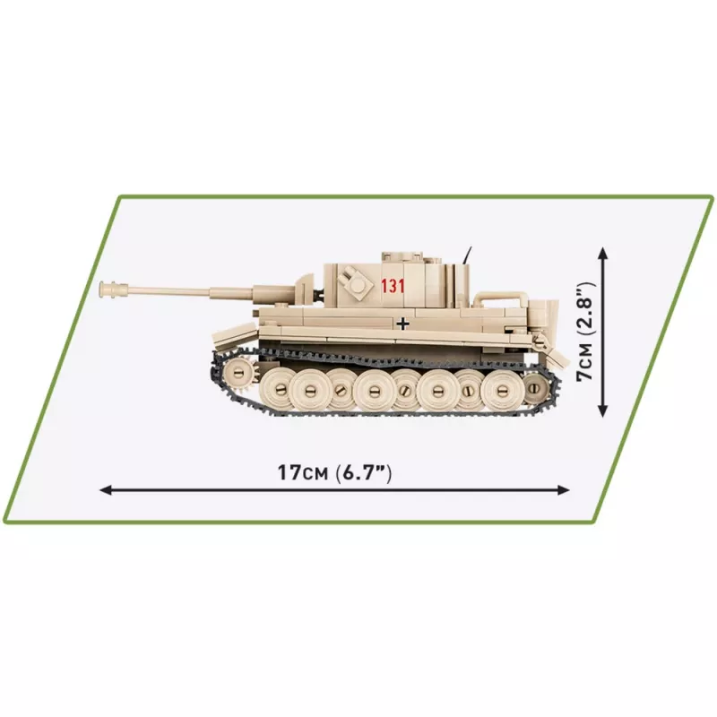 Cobi 1/48 Skaala PzKpfw VI Tiger 131 Mudelikomplekt