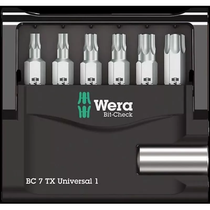 Wera Bit-Check 7 TX Universal 1 - Schraubendreher-Bitsatz - 7 Stücke (05056294001)