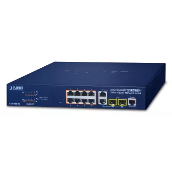 PLANET FGSD-1008HPS - lüliti - nutikas - 8 x 10/100 (PoE+) + 2 x Combo Gigabit-SFP - töölauale - PoE+ (FGSD-1008HPS)