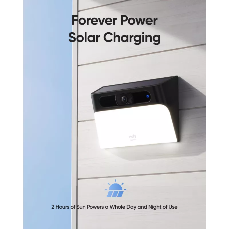 Anker Innovations Eufy Solar Wall Light Cam S120 - võrgu valvekaamera - ilmastikukindel - värviline (päev/öö)