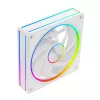 Korpuse ventilaator MODECOM VOLCANO LOOP 120 ARGB Valge — 120 mm, ARGB-valgustus, PWM-tugi, 400–1400 p/min