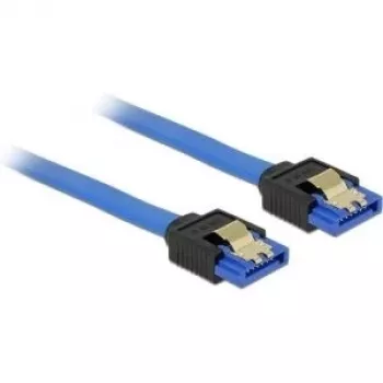 SATA kaabel DeLOCK 84976 0,1 m SATA 7-kontaktiline must sinine