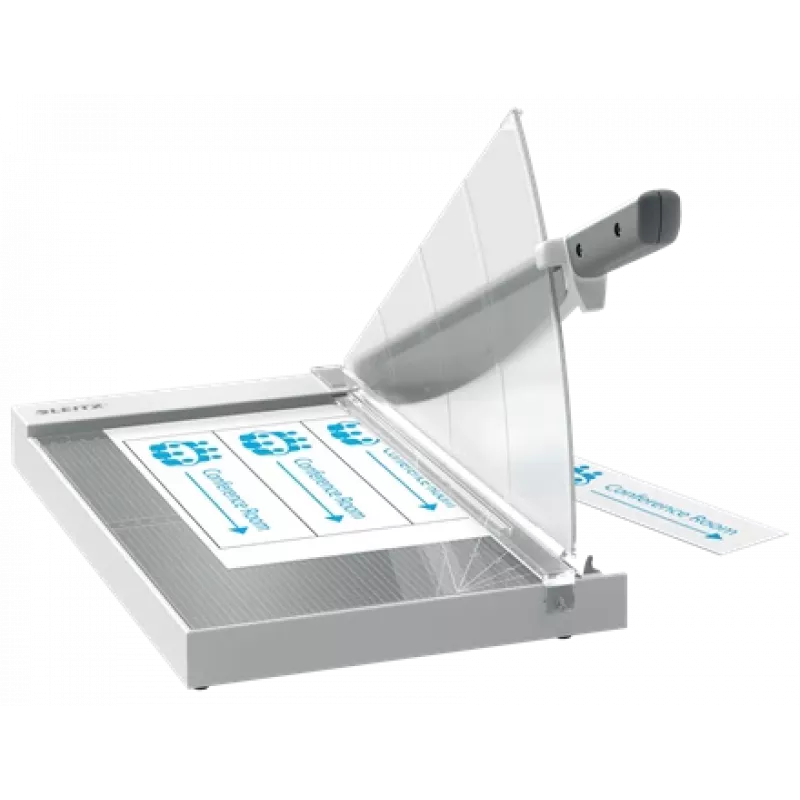 Leitz Precision Office paberilõikur A4+, 15 lehte, manuaalne klamber, roostevaba teras, A4 Maxi, 80 g/m², klaas